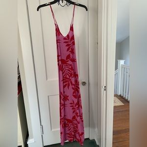 XS Beach Hawaiin Floral Maxi Dress